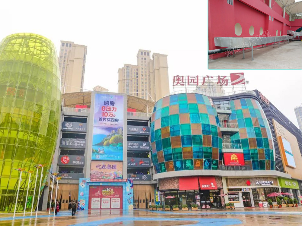 株洲奥园广场商业排油烟管道工程